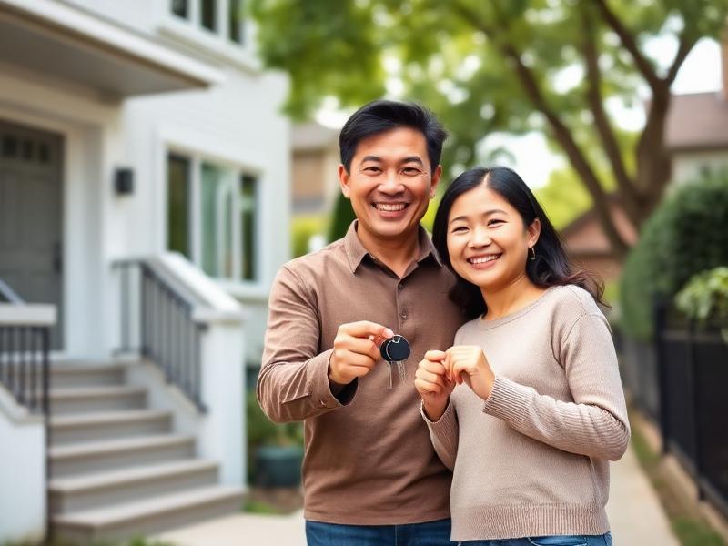 Happy homeowners in Queens